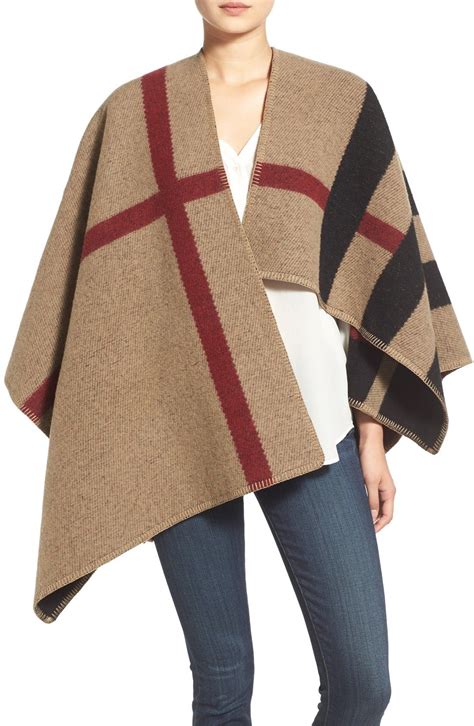 burberry prorsum wool cape|burberry poncho shawl pockets.